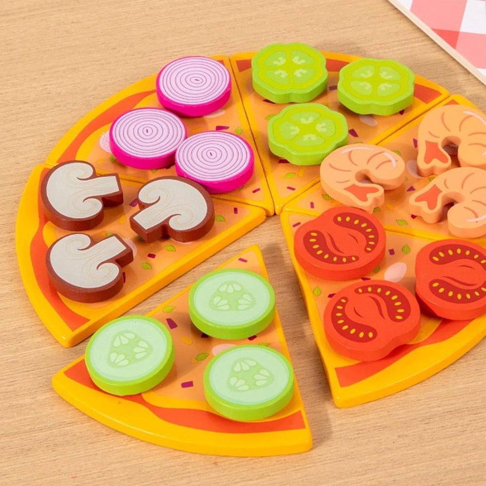 Gioco Abbinamento Smistamento Forme In Legno Educativo Forma Pizza Per Bambini 07525 --4