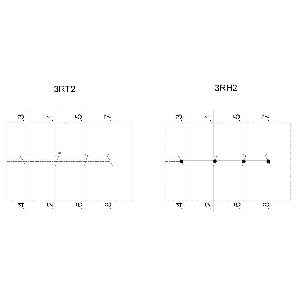 Siemens 3RH2911-1FB22 Interruttore ausiliario innestabile Adatto per marchio (relè): Siemens 1 pz.-4