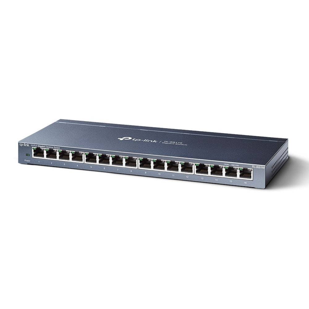 TP-LINK TL-SG116 SWITCH 16P GIGABIT RJ45 DESKTOP STEEL CASE-2