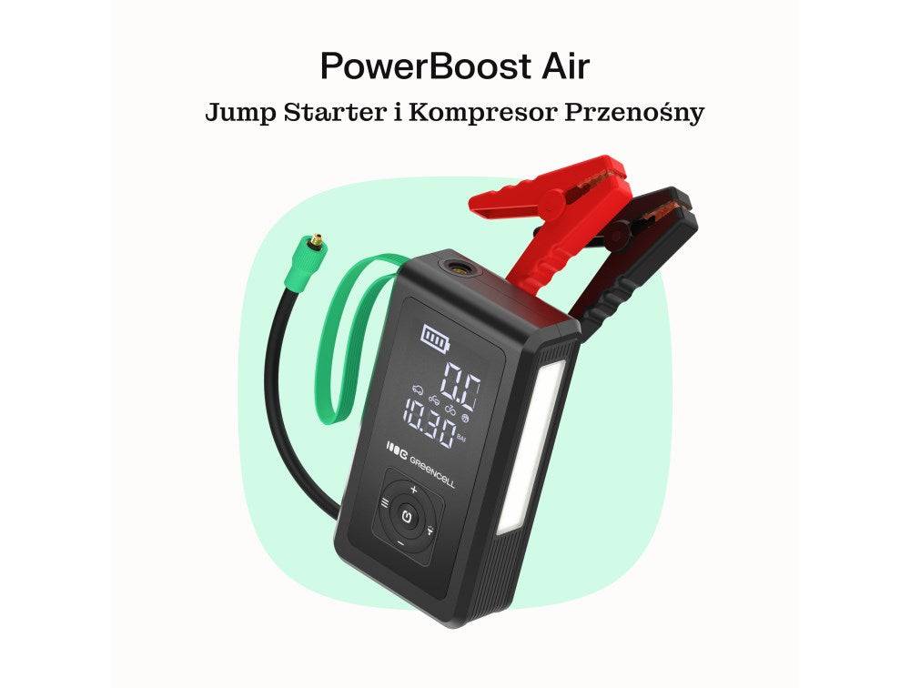 Jump Starter 1000a Con Pompa Compressore Auto Portatile Avviatore Di Emergenza-2