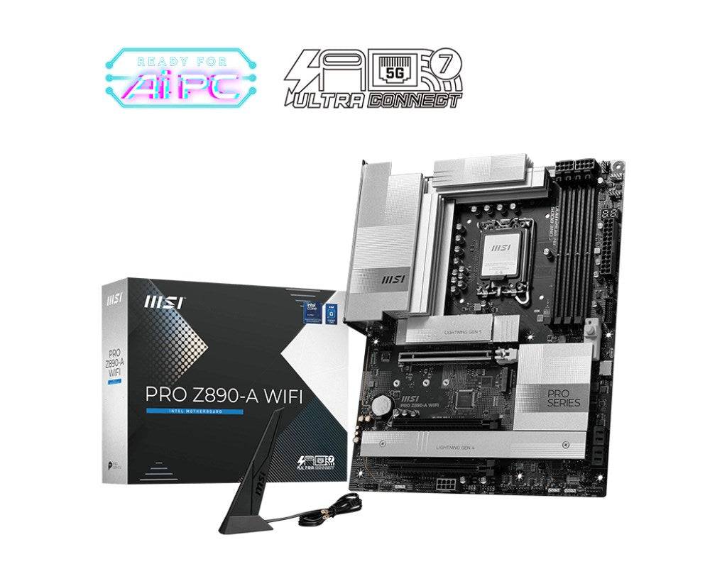Msi pro z890-a wifi scheda madre intel z890 lga 1851 (socket v1) atx-4