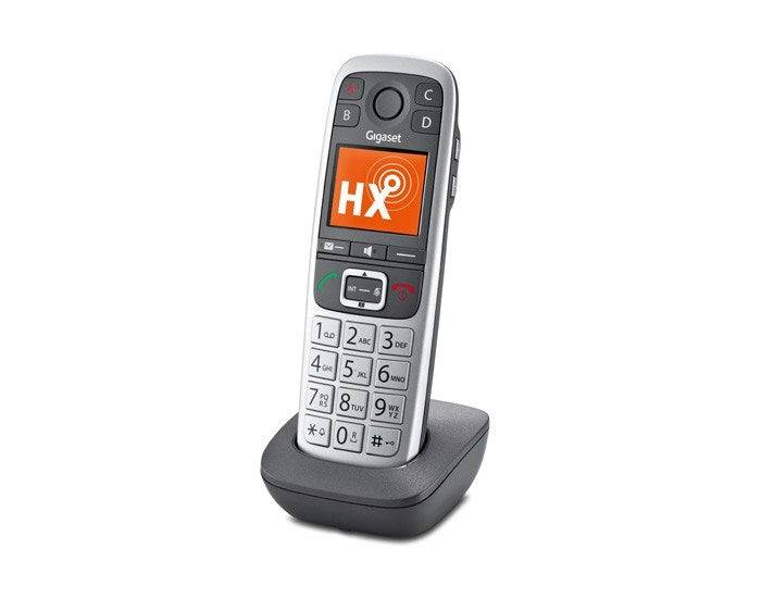 Gigaset E560HX ricevitore a tasti grandi int. con base di ricarica - platino-1