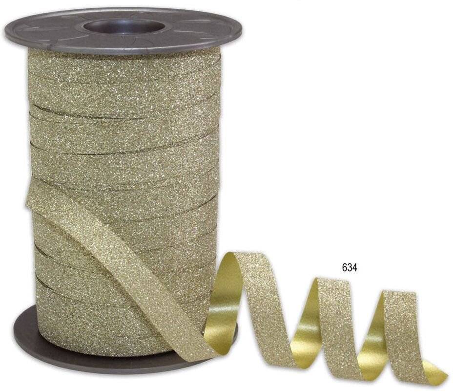 Presente Gift nastro glitter 10 mm x 100 m oro-1