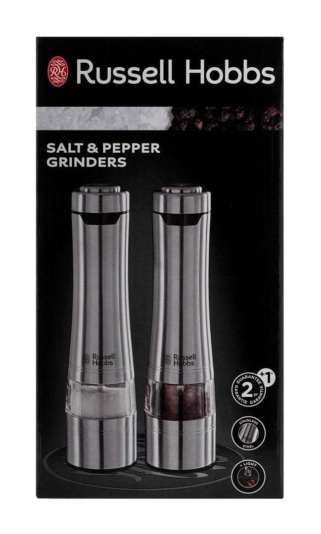 Set macina sale e pepe - RUSSELL HOBBS - 23460-56/RH - Macinazione fine o grossa - Luce LED - Acciaio spazzolato-2