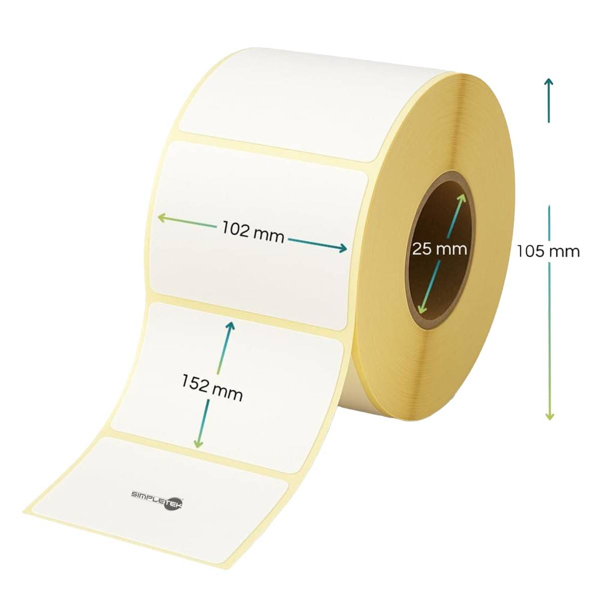 475 X Etichette Adesive 100x150 Mm Bianche Termiche Per Etichette Magazzino-0
