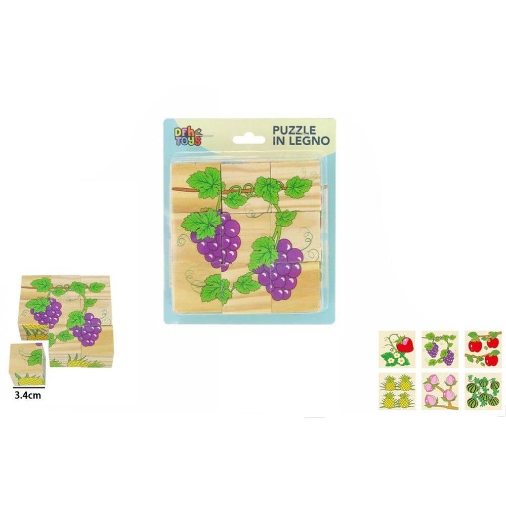 Puzzle Rompicapo Cubi In Legno Per Bambini Design Frutta Giocattoli Educativi 31589 --1