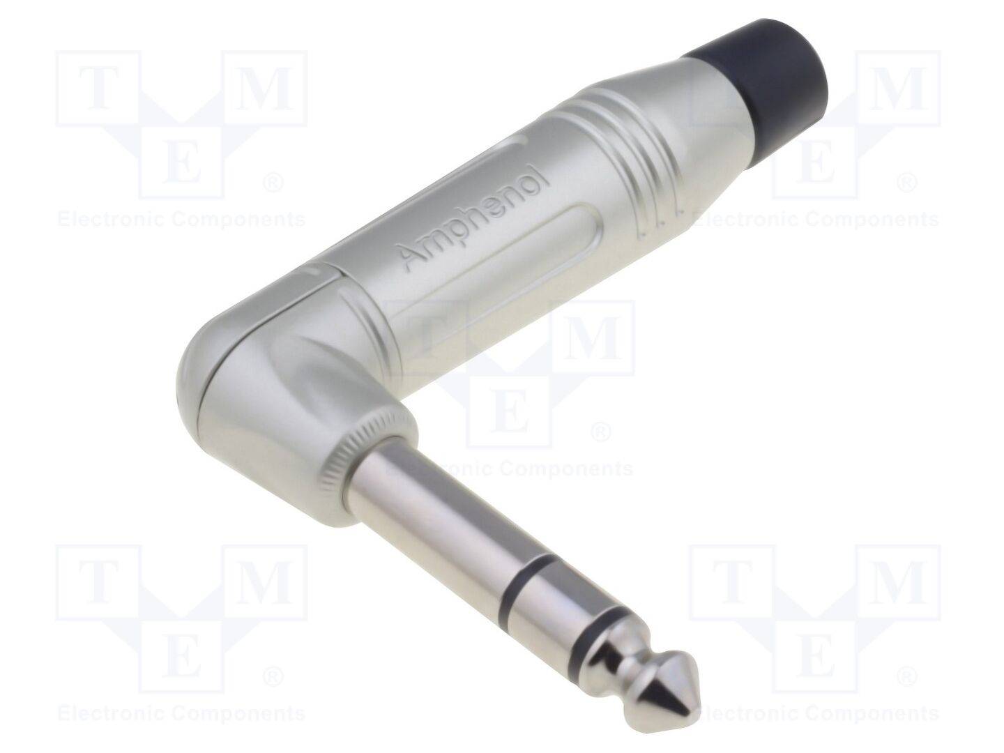 Amphenol ACPS-RN Jack 6.35 mm Spina angolata Numero Poli (num): 3 Stereo Argento 1 pz.