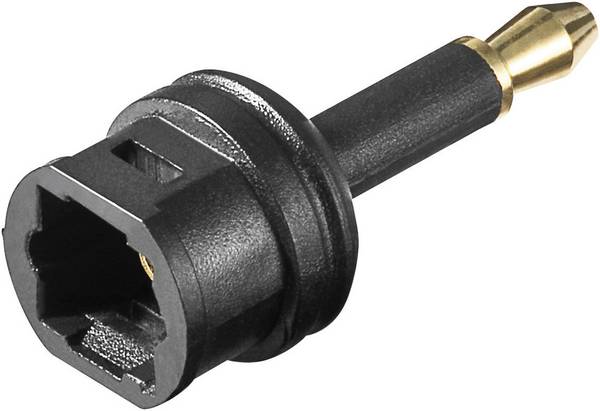 Adattatore audio digitale Goobay TOSLINK, da TOSLINK a Mini TOSLINK - Mini Toslink maschio da 3,5 mm > Toslink femmina