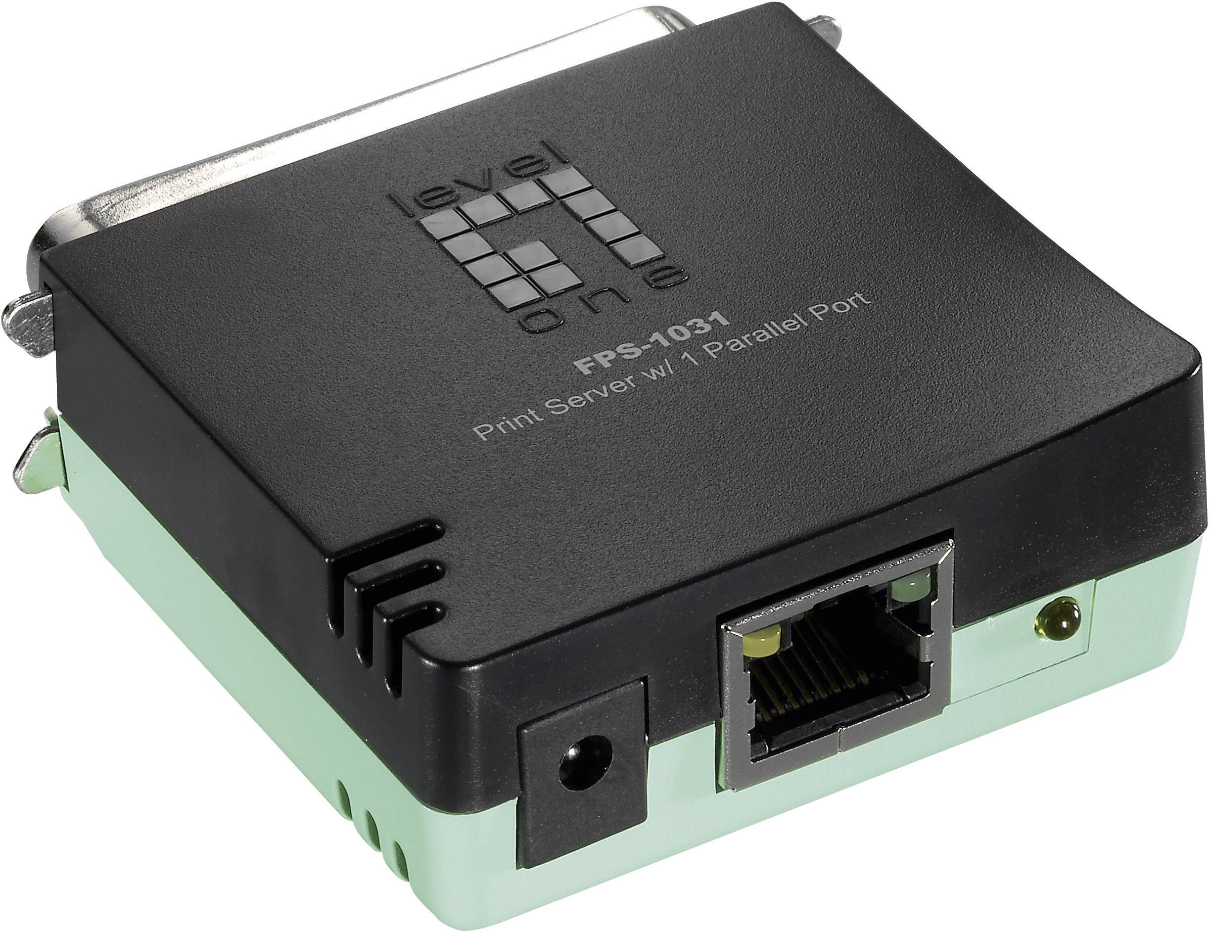 LevelOne FPS-1031 server di stampa LAN Ethernet Nero, Verde (FPS-1031)-0