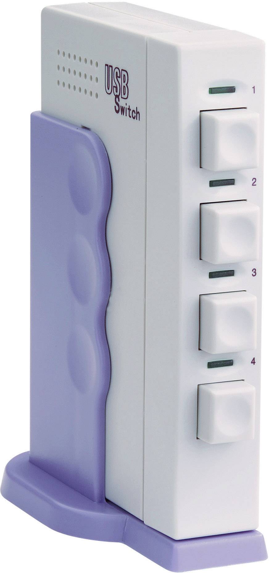 Commutatore USB 2.0 4 Porte Grigio, Viola