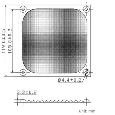 ASHATA 5 Filtri Antipolvere Per Ventole PC 120mm: Griglie In PVC Nero Per Case E Radiatori