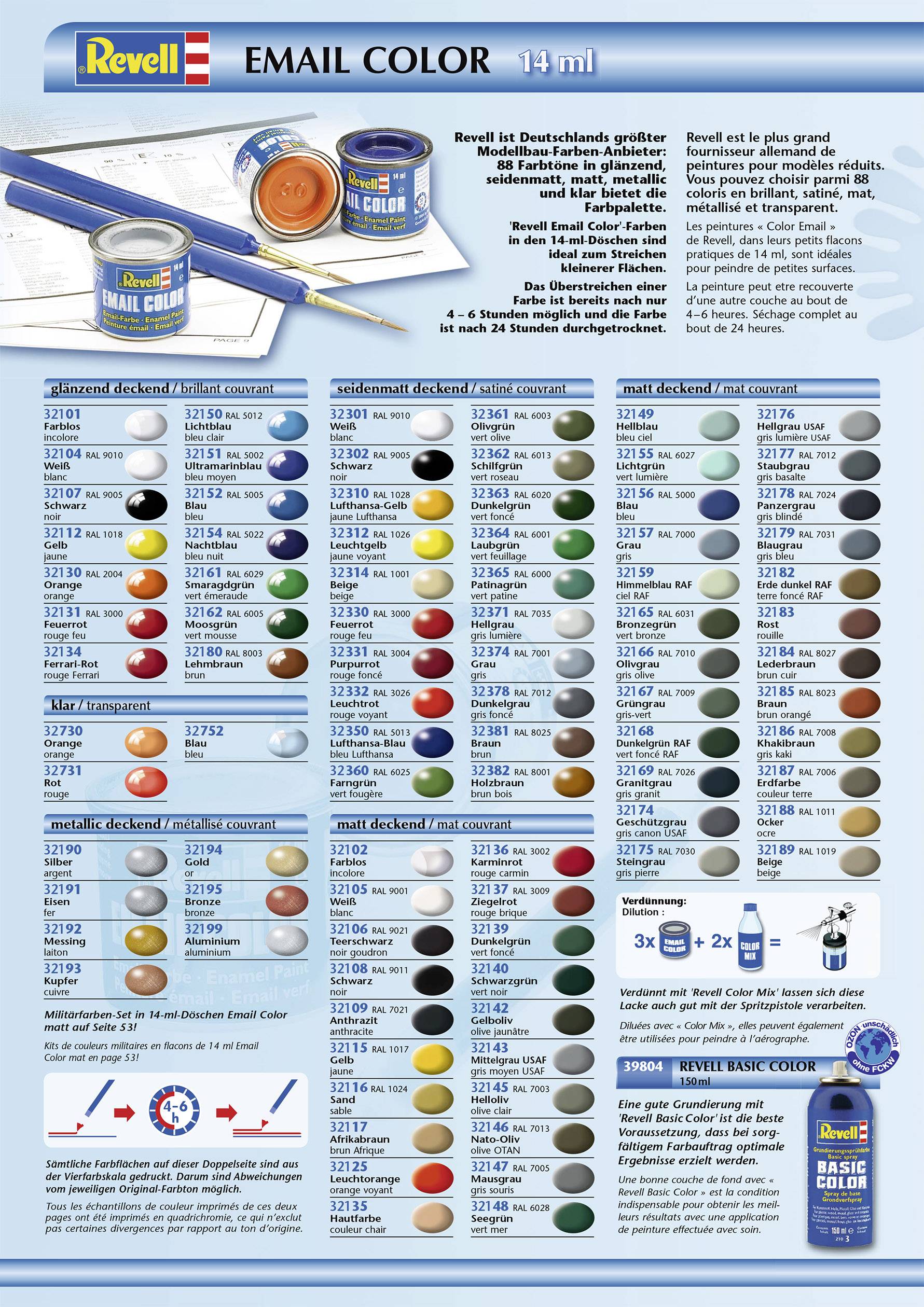 Revell Smalto Color pelle (opaca) 35 Barattolo 14 ml-2