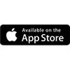 Rettangolo nero con il logo Apple bianco e il testo 'Disponibile su App Store'.