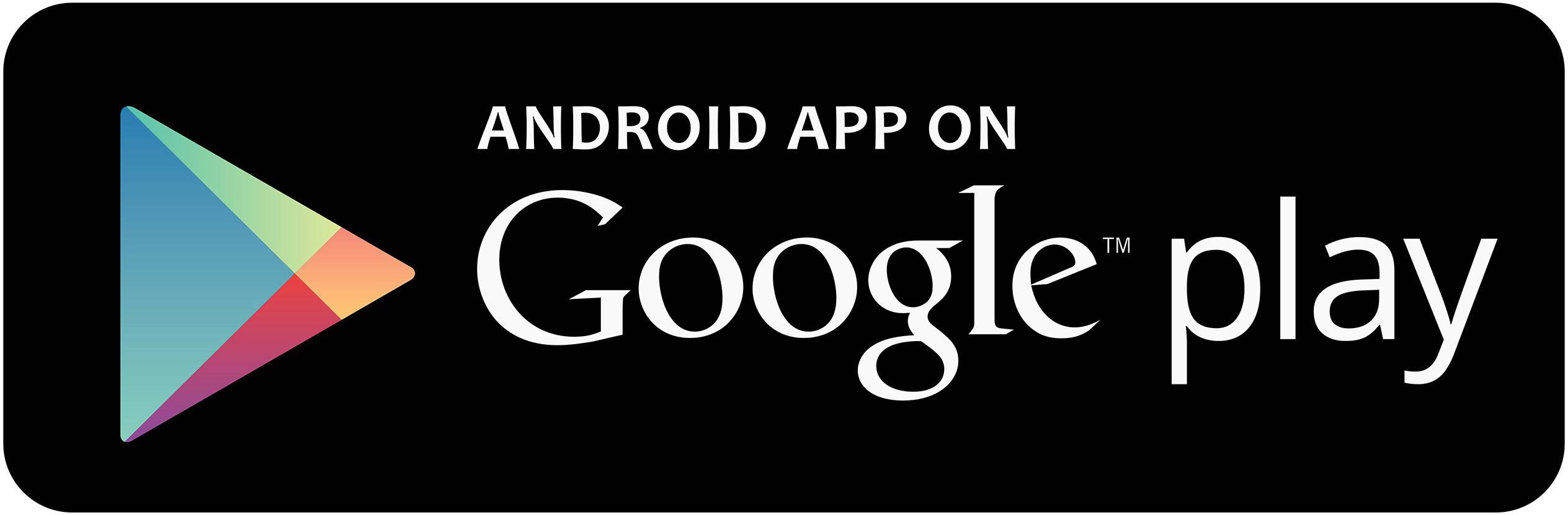 Logo del Google Play Store con la scritta 'App Android su Google Play' e un simbolo Play colorato.