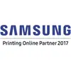 'Logo di Samsung con testo: Printing Online Partner 2017.'