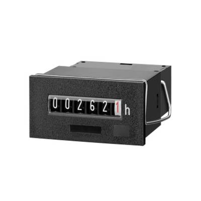 Zwarte mechanische urenteller die 0005700 weergeeft in een rechthoekig paneel, gebruikt om bedrijfsuren op apparatuur te controleren.