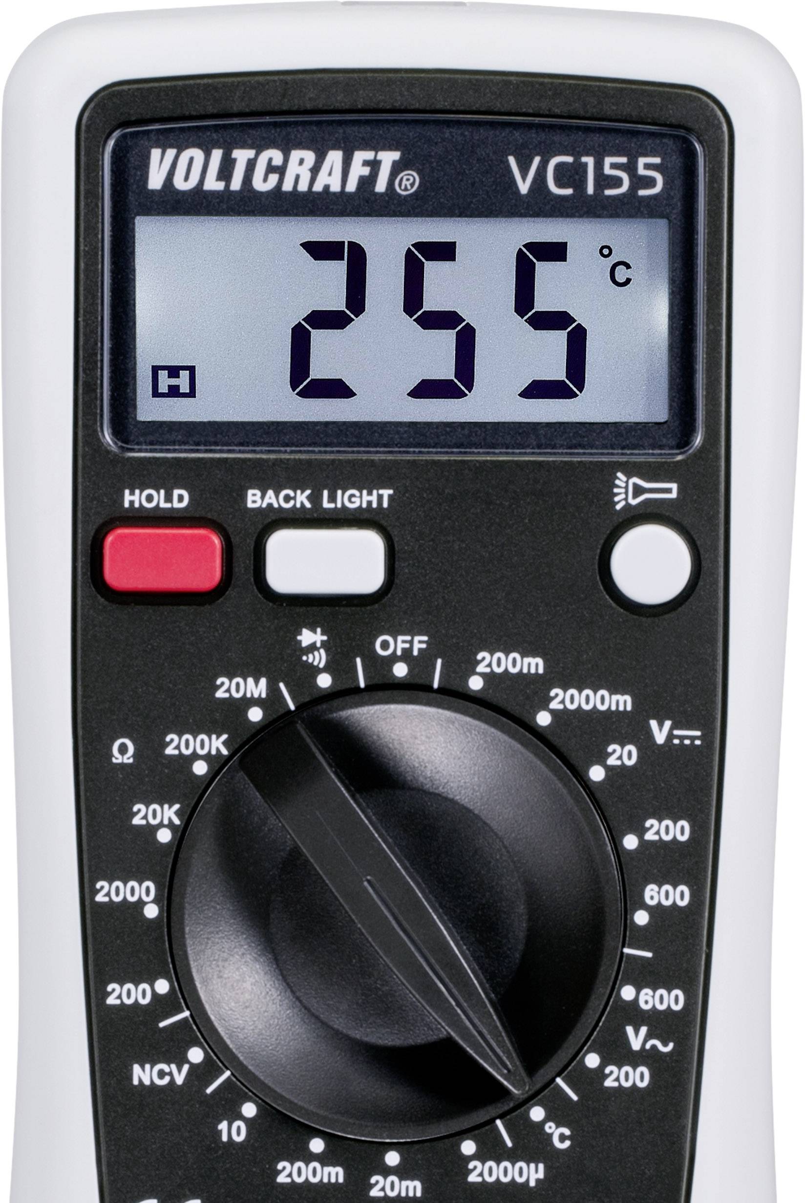 VOLTCRAFT VC155 Multimeter Digitaal CAT III 600 V Weergave (counts): 2000-4
