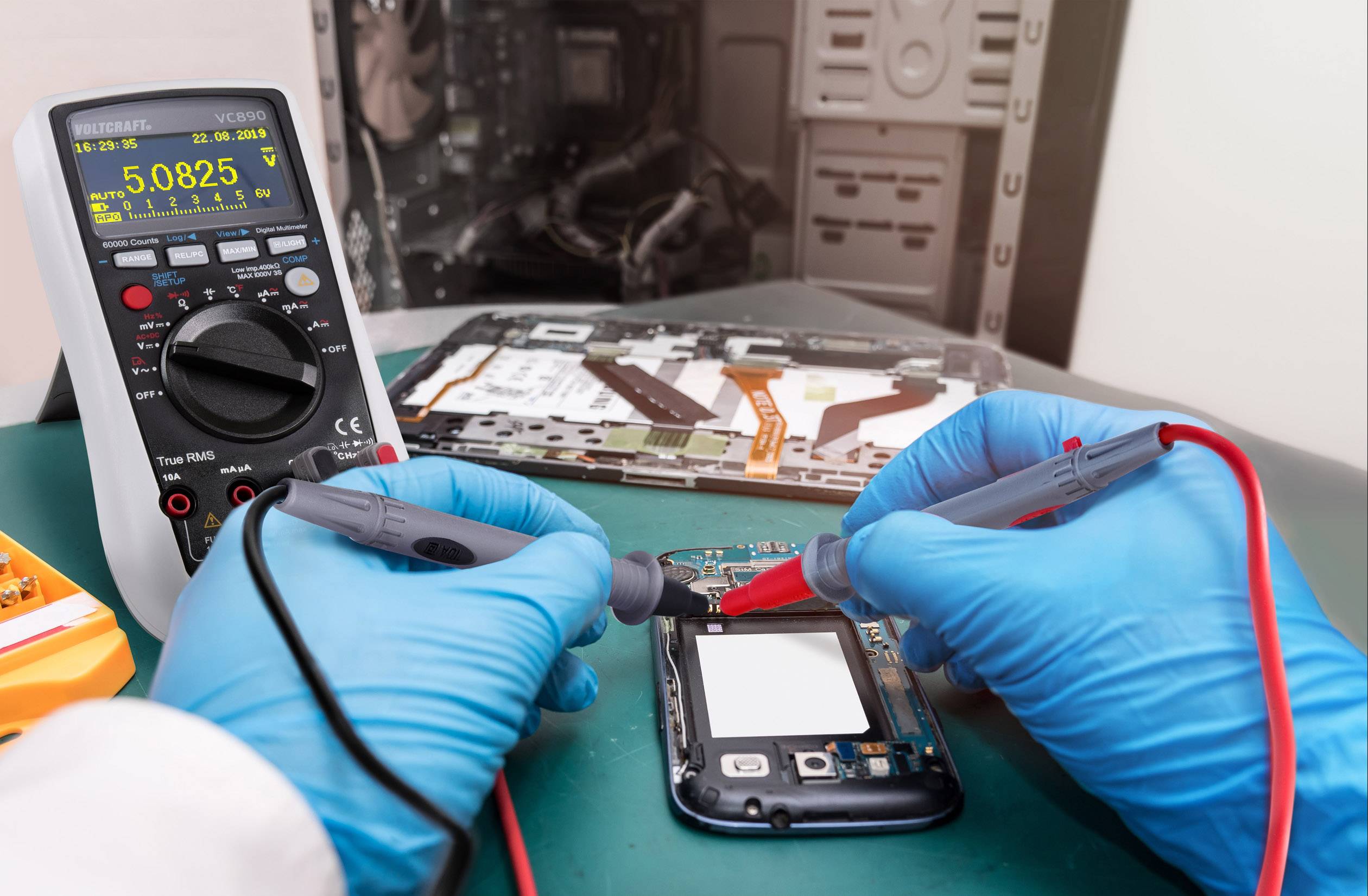 VOLTCRAFT VC890 OLED Multimeter Digitaal OLED-display, Datalogger CAT III 1000 V, CAT IV 600 V Weergave (counts): 60000-5