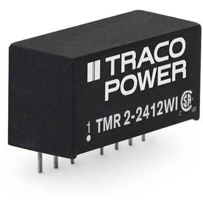TracoPower TMR 2-2412WI DC/DC-converter, print 24 V/DC 12 V/DC 165 mA 2 W Aantal uitgangen: 1 x Inhoud 1 stuk(s)