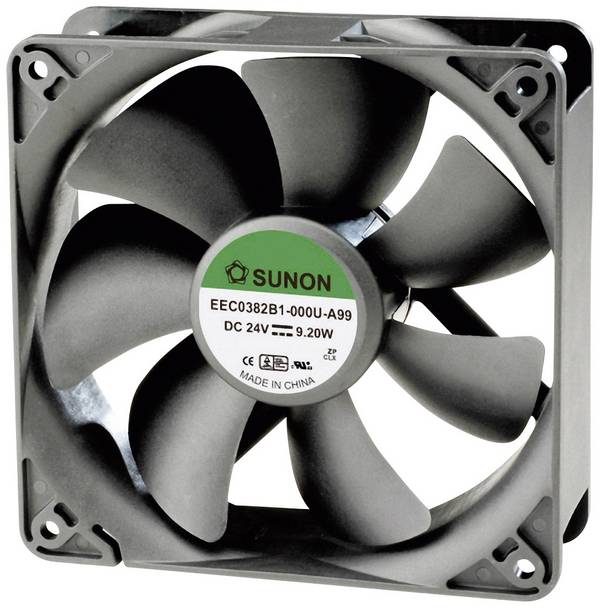 Sunon EEC0381B1-000U-A99 Axiaalventilator 12 V/DC 234.46 m³/h (l x b x h) 120 x 120 x 38 mm