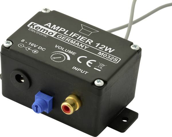 Kemo M032S Mono-versterker Module 6 V/DC, 9 V/DC, 12 V/DC, 16 V/DC 12 W 4 Ω