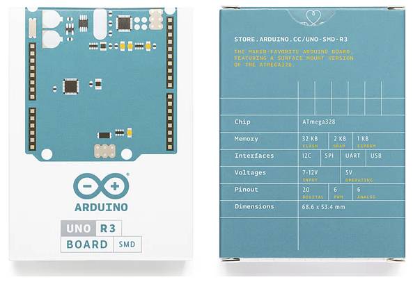 Arduino A000073 Board Uno Rev3 SMD Core ATMega328-2