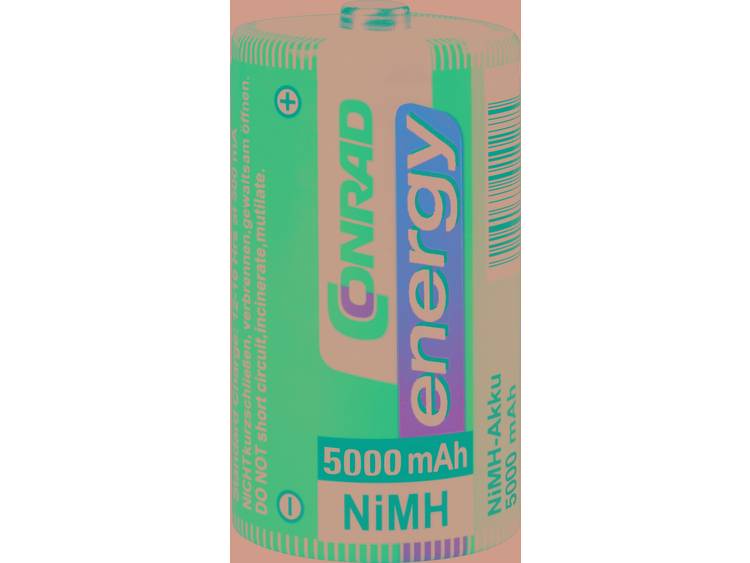 Conrad energy HR20 Oplaadbare D batterij (mono) NiMH 5000 mAh 1.2 V 2 stuk(s)
