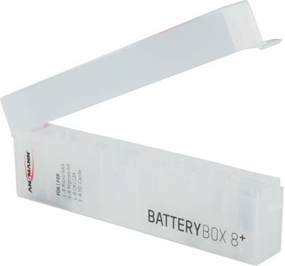 Ansmann Foto Plus 8 Batterijbox Aantal cellen: 8 AAA (potlood), AA (penlite), CR123 (l x b x h) 160 x 22 x 55 mm