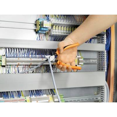 Grote Hand Die - De Kabel Snijden Stock Illustratie - Illustration of Grote Hand Die - De Kabel Snijden Stock Illustratie - Illustration of