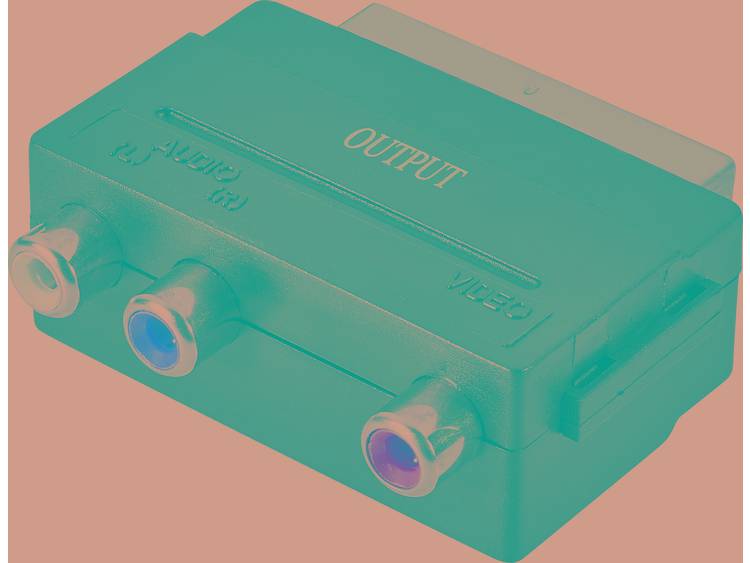 SpeaKa Professional SCART-Cinch Adapter [1x SCART-stekker => 3x Cinch-koppeling] Zwart