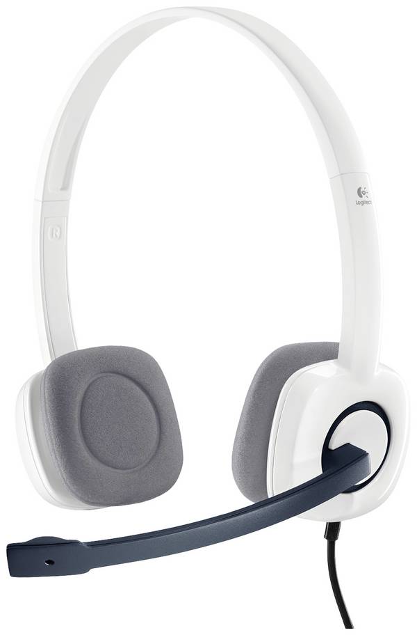 Logitech H150 On Ear headset  Kabel Stereo Wit Ruisonderdrukking (microfoon), Noise Cancelling Volumeregeling, Microfoon uitschakelbaar (mute) Computer