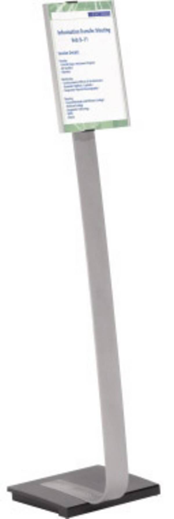 Durable 4812-23 Vloerstatief Zilver (l x b x h) 280 x 302 x 1180 mm DIN A4