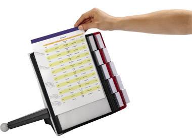 DURABLE SherpaTable displaypaneelsysteem, 10 displaypanelen, zwart/rood-4