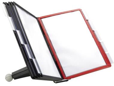 DURABLE SherpaTable displaypaneelsysteem, 10 displaypanelen, zwart/rood-5
