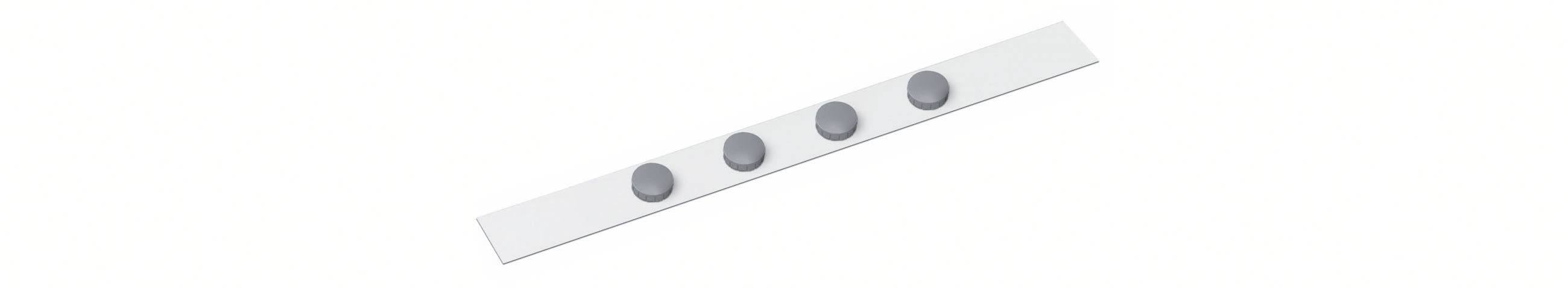 Maul Magneetstrip 6207202 (l x b) 100 cm x 5 cm Wit