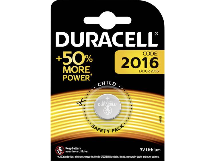 Duracell DL2016   MINICEL 3V    DU