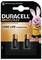 Duracell CR 2430 knoopbatterij verpakking met een roze konijn dat een Duracell-shirt draagt. De tekst luidt: 'Baby Veilig, Lange Levensduur Gegarandeerd'.