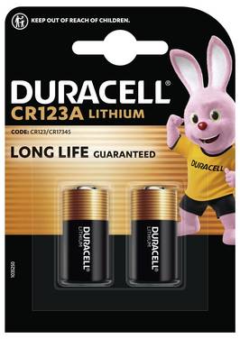 Duracell CR123 CR123A Fotobatterij Lithium 1400 mAh 3 V 2 stuk(s)