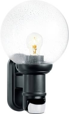 Steinel L 560 S 634216 Buitenlamp met bewegingsmelder (wand)  Spaarlamp, LED E27 60 W Zwart
