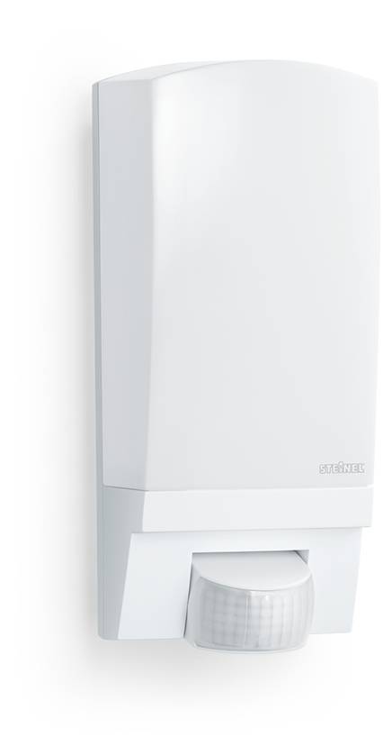 Witte aan de muur gemonteerde automatische zeepdispenser met bewegingssensor en helder vulvenster