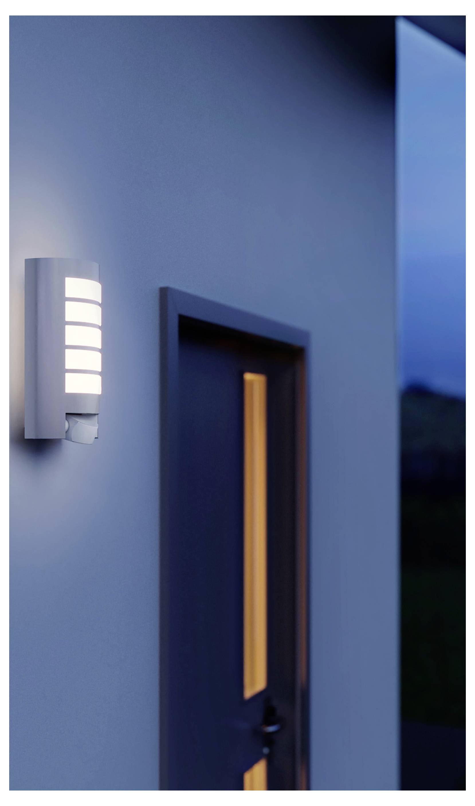 Steinel L 12 S 657918 Buitenlamp met bewegingsmelder (wand) Spaarlamp, LED E27 60 W Zilver – Foto 2 van 2