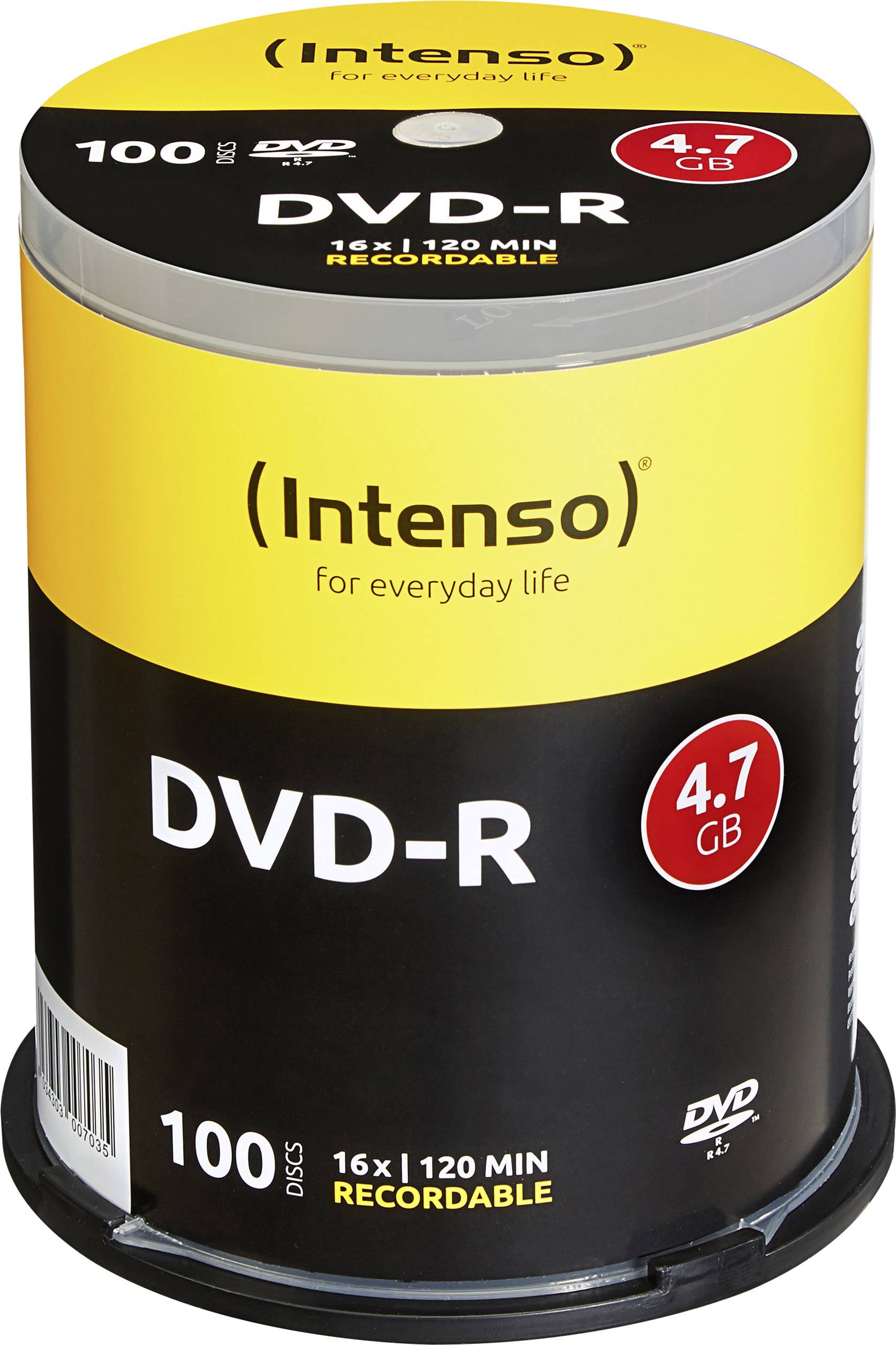 diep formaat Oranje Intenso 4101156 DVD-R disc 4.7 GB 100 stuk(s) Spindel kopen ? Conrad  Electronic