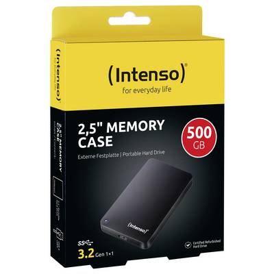 Intenso Memory Case Externe harde schijf (2,5 inch) Refurbished (zeer goede staat) 500 GB Zwart USB-A 3.2 Gen 1-1