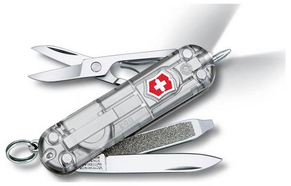 Victorinox Signature Lite SilverTech 0.6226.T7 Zwitsers zakmes  Aantal functies 7 Zilver (transparant)