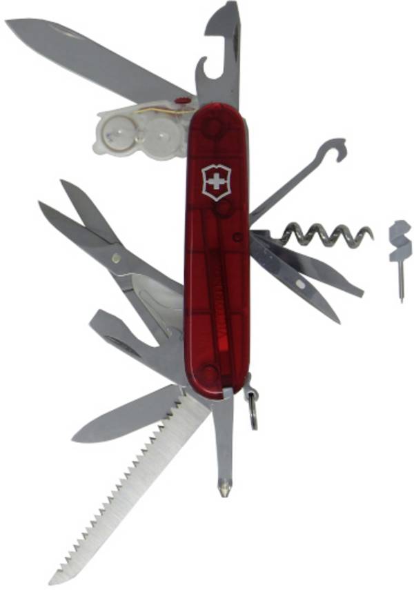 Victorinox Huntsman Lite 1.7915.T Zwitsers zakmes  Aantal functies 21 Rood (transparant)