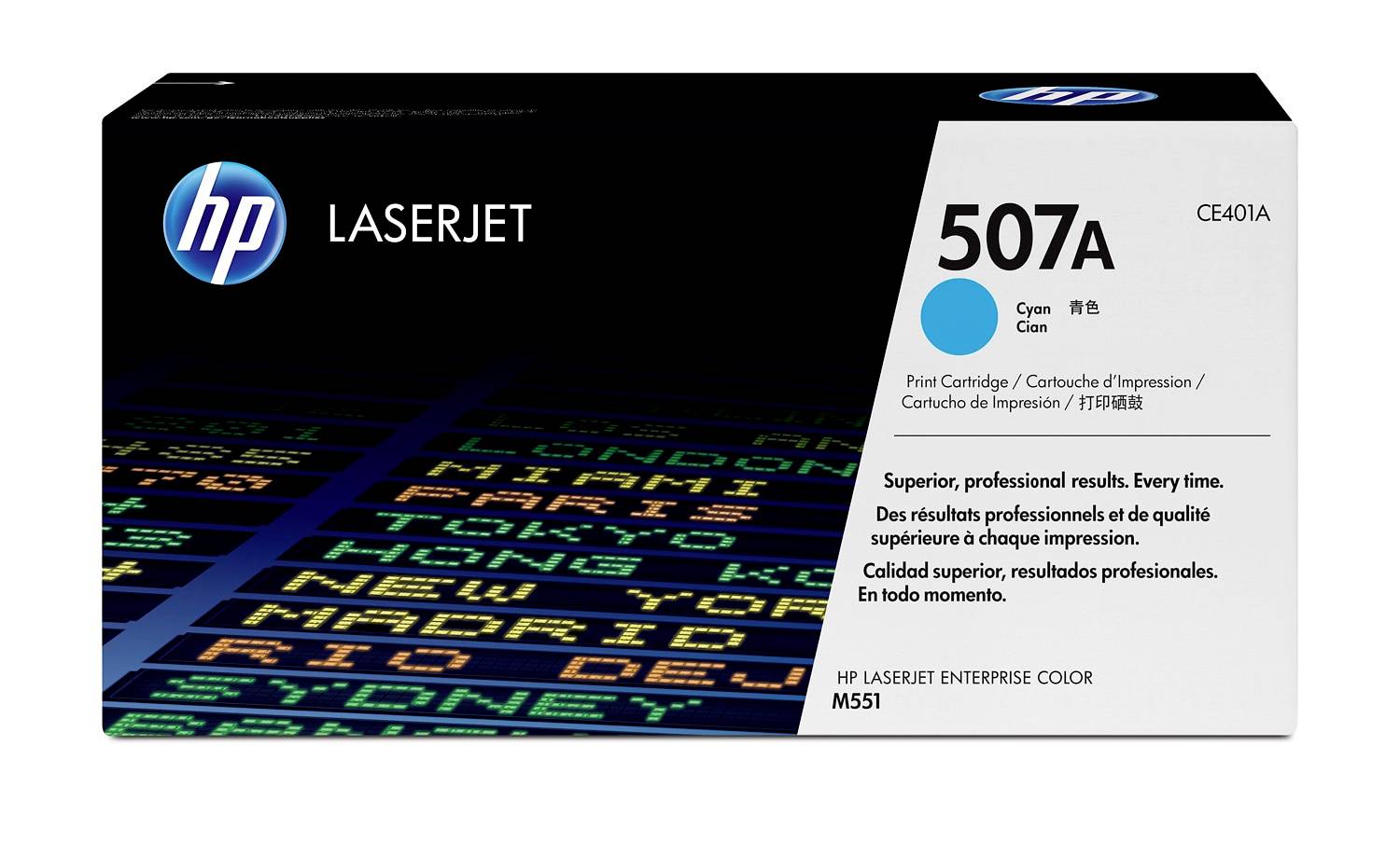 HP Toner 507A Origineel Cyaan 5000 bladzijden CE401A