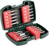 Metabo 630454000 Bitset 20-delig Plat, Kruiskop Phillips, Kruiskop Pozidriv, Inbus, Binnen-zesrond (TX)