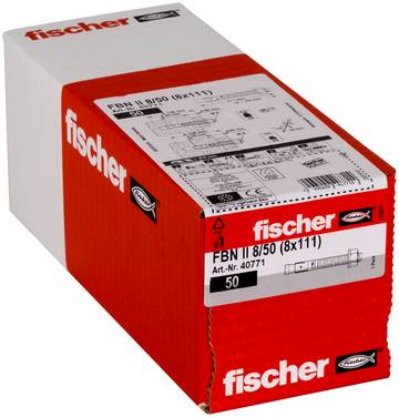 Fischer FBN II 8/50 Boutanker 111 mm 8 mm 40771 50 stuk(s)