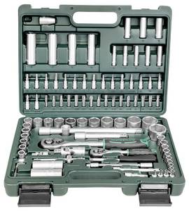 Conrad Brüder Mannesmann M98410 Dopsleutelset Metrisch 1/4" (6.3 mm), 1/2" (12.5 mm) 94-delig aanbieding
