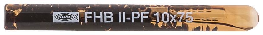 Een zwart-gouden cilindrische batterijpack met het label 'FHB II-PF 10x75' en het Permax-logo.